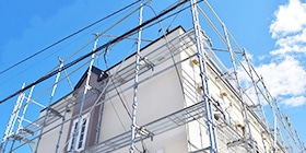 足場仮設・メッシュシート設置